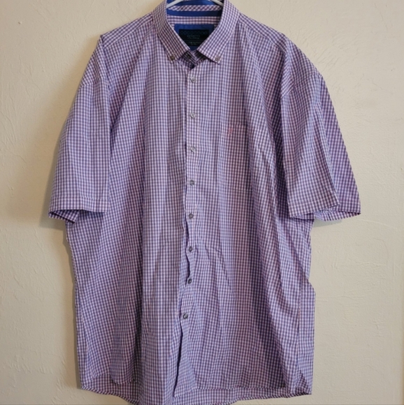 Benetii Classic Short Sleeve Plaid Button Down - Picture 1 of 6